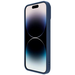 Etui Nillkin CamShield Silky Silicone Case etui iPhone 14 Pro Max silikonowy pokrowiec z osłoną na aparat niebieskie