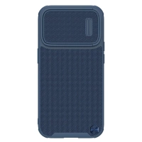 Etui Nillkin Textured S Case etui iPhone 14 Pro Max pancerny pokrowiec z osłoną na aparat niebieski
