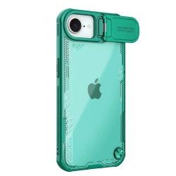 Etui Nillkin iPhone 16e Iceblade Prop z osłoną obiektywu i podstawką Zielone