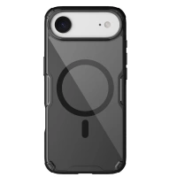 Etui Nillkin Nature TPU Pro Magnetic kompatybilne z MagSafe na iPhone 17 Air - półprzezroczyste-czarne