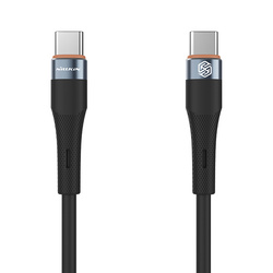 Kabel NILLKIN DATA CABLE FLOWSPEED SILICON TYPE C-TYPE C PD 60W, BLACK / CZARNY