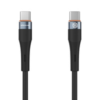 Kabel NILLKIN DATA CABLE FLOWSPEED SILICON TYPE C-TYPE C PD 60W, BLACK / CZARNY