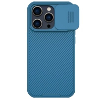 Etui Nillkin CamShield Pro Magnetic Case etui iPhone 14 Pro Max pokrowiec osłona na aparat kamerę niebieski (z MagSafe)