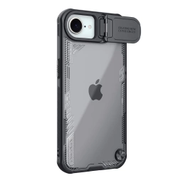 Etui Nillkin iPhone 16e Iceblade Prop z osłoną obiektywu i podstawką Czarne