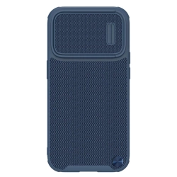 Etui Nillkin Textured S Case etui iPhone 14 Pro Max pancerny pokrowiec z osłoną na aparat niebieski