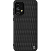 Nillkin Textured Case wytrzymałe wzmocnione etui z żelową ramką i nylonem na tyle Samsung Galaxy A73 czarny