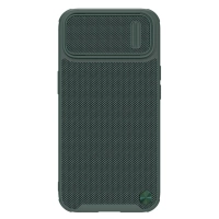 Etui Nillkin Textured S Case etui iPhone 14 Pro Max pancerny pokrowiec z osłoną na aparat ciemnozielone