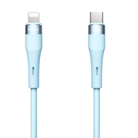 Kabel NILLKIN DATA CABLE FLOWSPEED SILICON TYPE C-LIGHTNING PD 27W, BLUE / NIEBIESK