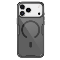 Etui Nillkin Nature TPU Pro Magnetic kompatybilne z MagSafe na iPhone 17 Pro Max - półprzezroczyste-czarne
